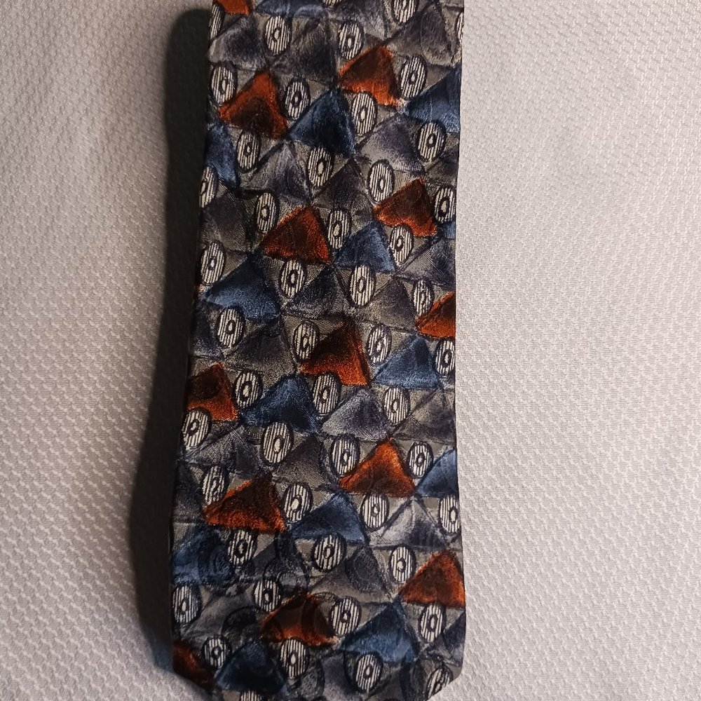 Pattinni Men's Tie Size 63" Geometric Pattern